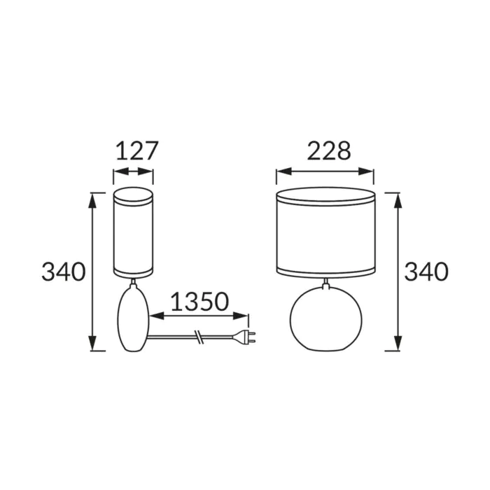 Lampka stołowa Struhm 03204