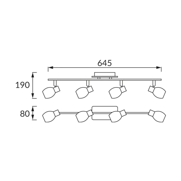 Kinkiet, Oprawa sufitowa Struhm 00598