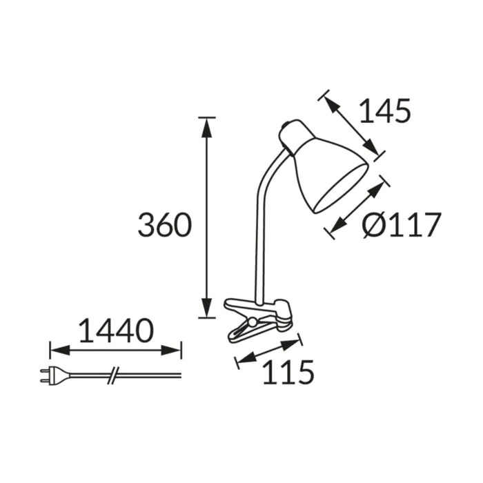 Lampka biurkowa Struhm 02862