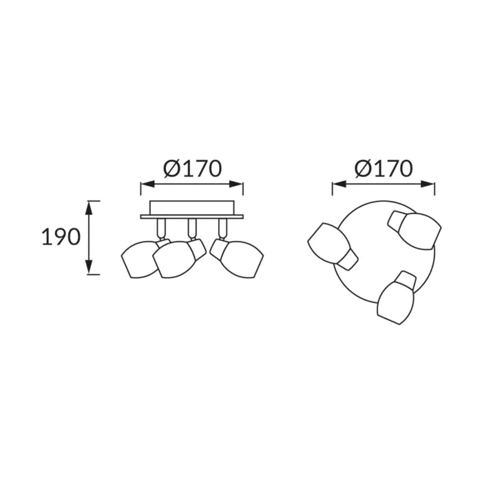 Kinkiet, Oprawa sufitowa Struhm 00599