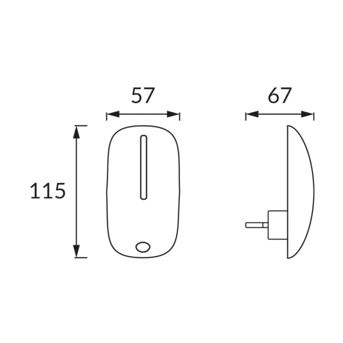 Lampka wtykowa Struhm 02870