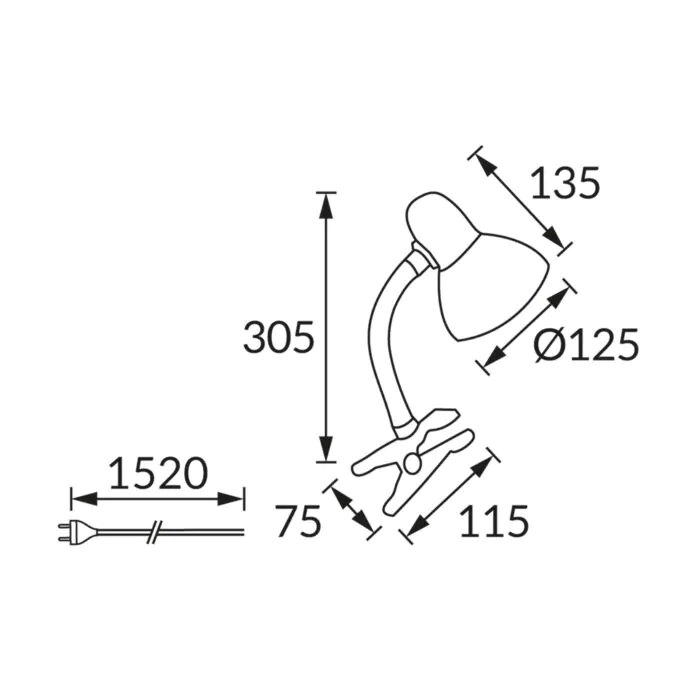 Lampka biurkowa Struhm 02853
