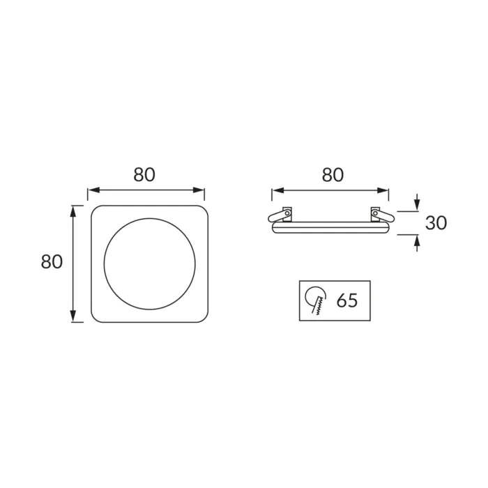 Oprawa downlight, Oprawa wpuszczana Struhm 03200