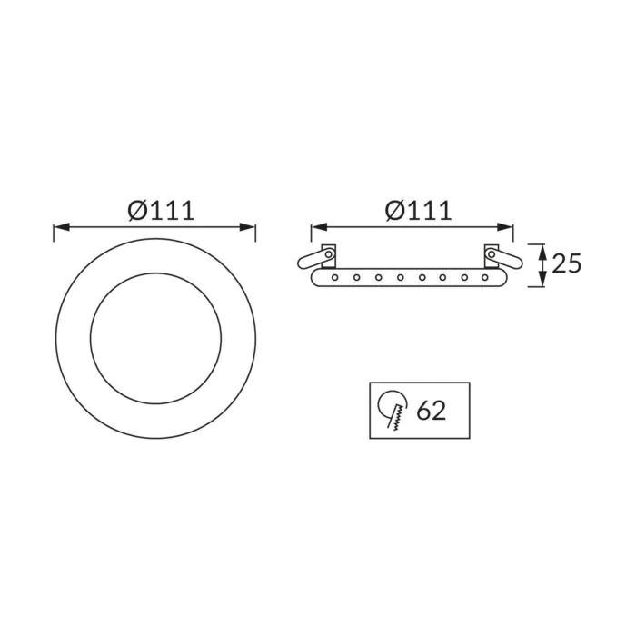 Oprawa downlight, Oprawa wpuszczana Struhm 02917