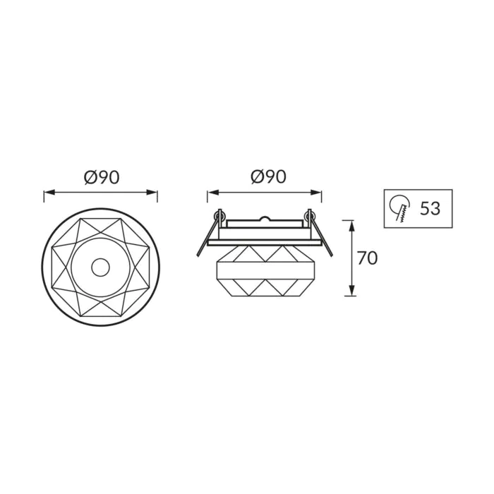 Oprawa downlight, Oprawa wpuszczana Struhm 01340