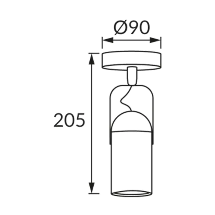 Kinkiet, Oprawa sufitowa Struhm 04393