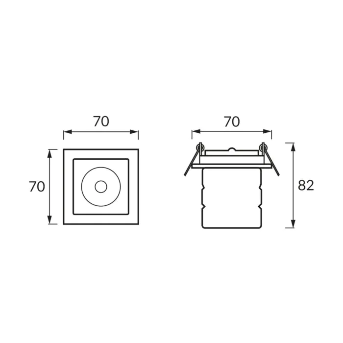 Oprawa downlight, Oprawa wpuszczana Struhm 02105