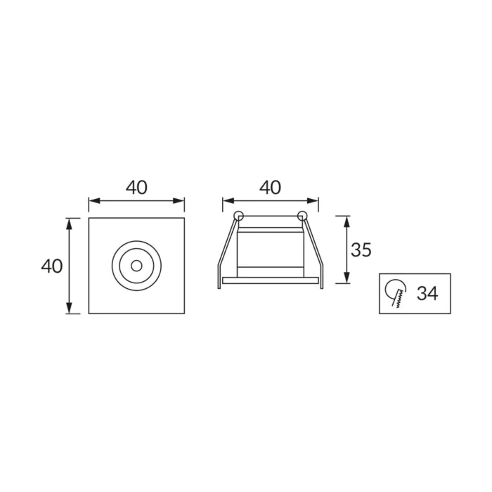 Oprawa downlight, Oprawa wpuszczana Struhm 03889