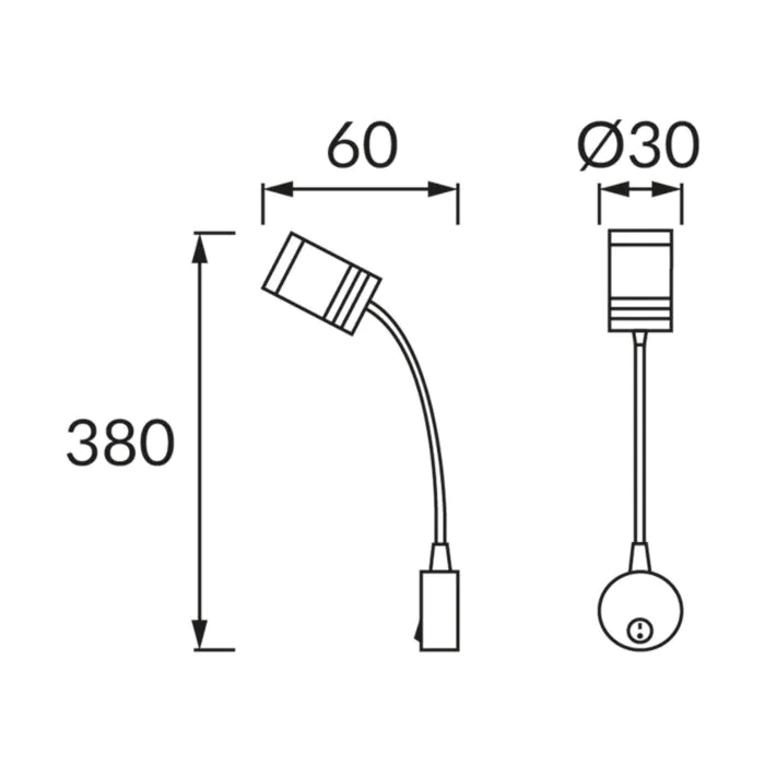 Kinkiet, Lampa ścienna Struhm 02792