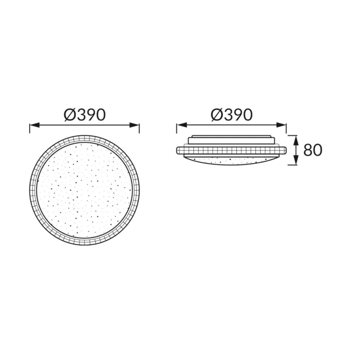 Plafon sufitowy Struhm 04574