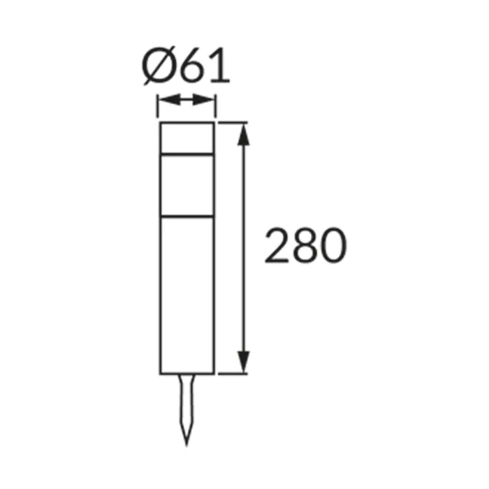 Oprawa ogrodowa, Oprawa solarna Struhm 04784