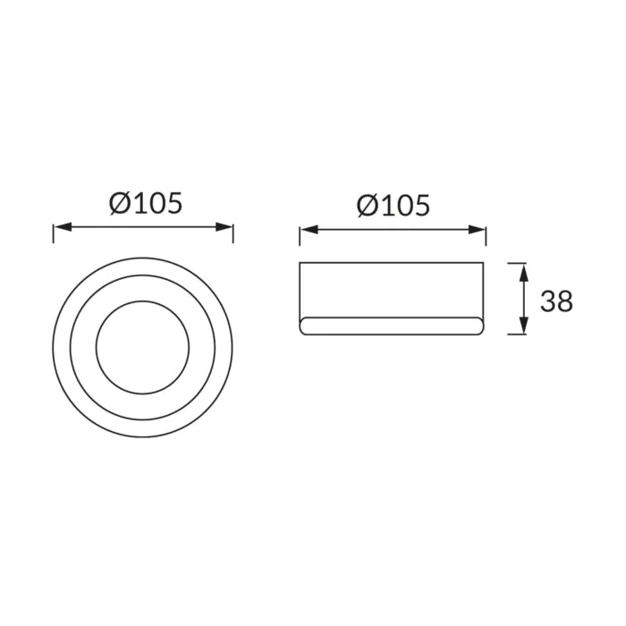 Plafon sufitowy Struhm 02898