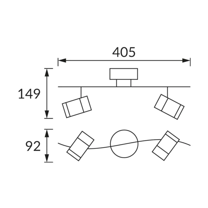 Kinkiet, Oprawa sufitowa Struhm 03256