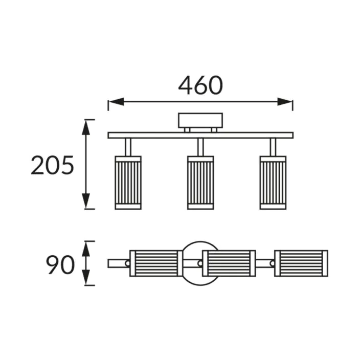 Kinkiet, Oprawa sufitowa Struhm 04203