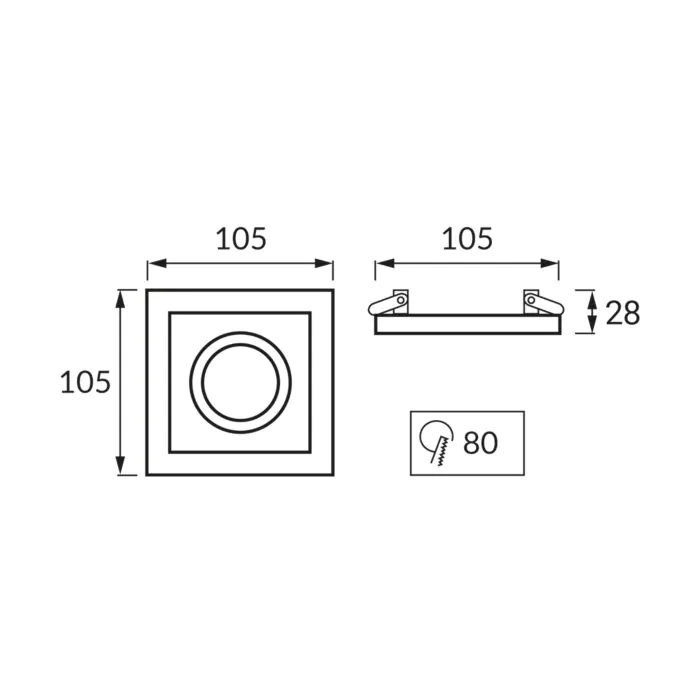 Oprawa downlight, Oprawa wpuszczana Struhm 03139