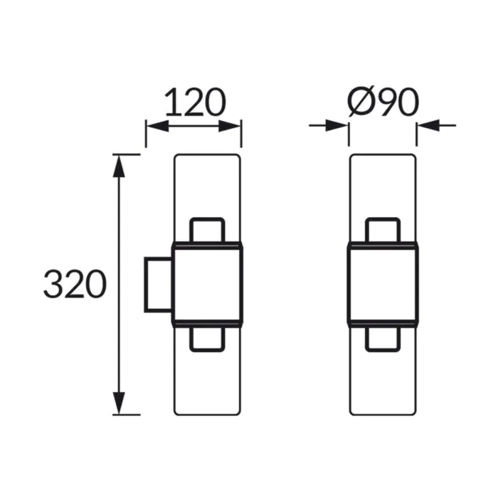 Oprawa elewacyjna, Kinkiet Struhm 04599