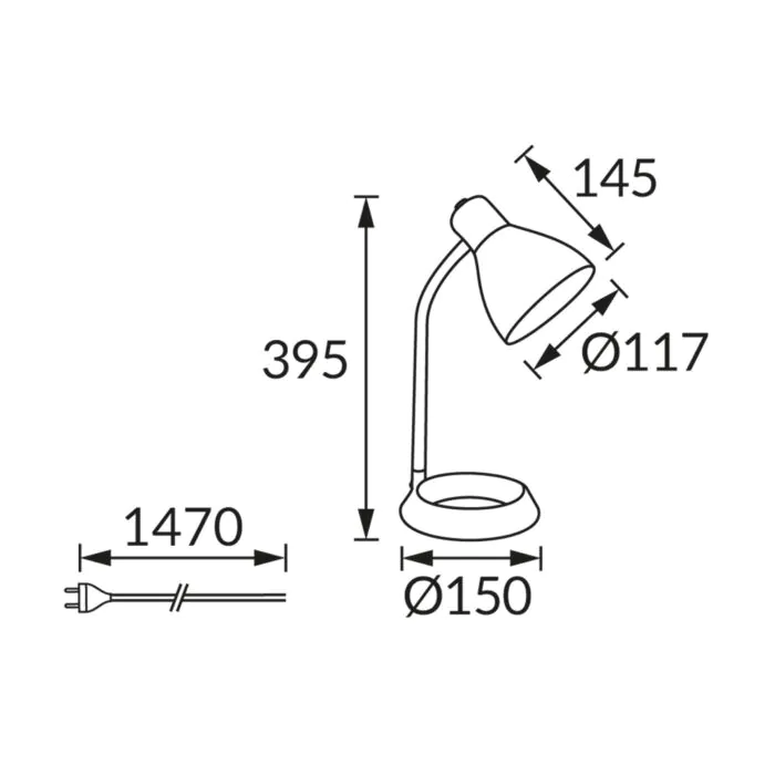 Lampka biurkowa Struhm 02858