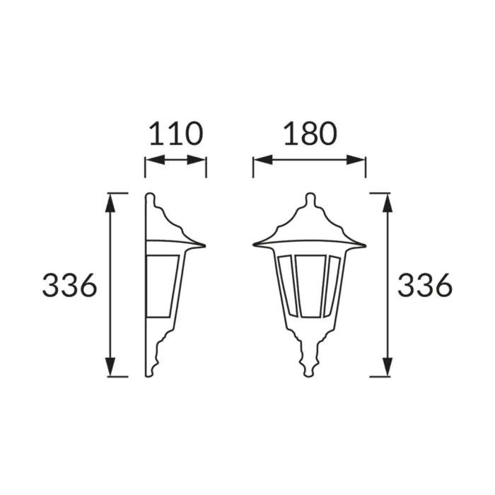 Oprawa elewacyjna, Kinkiet Struhm 03141