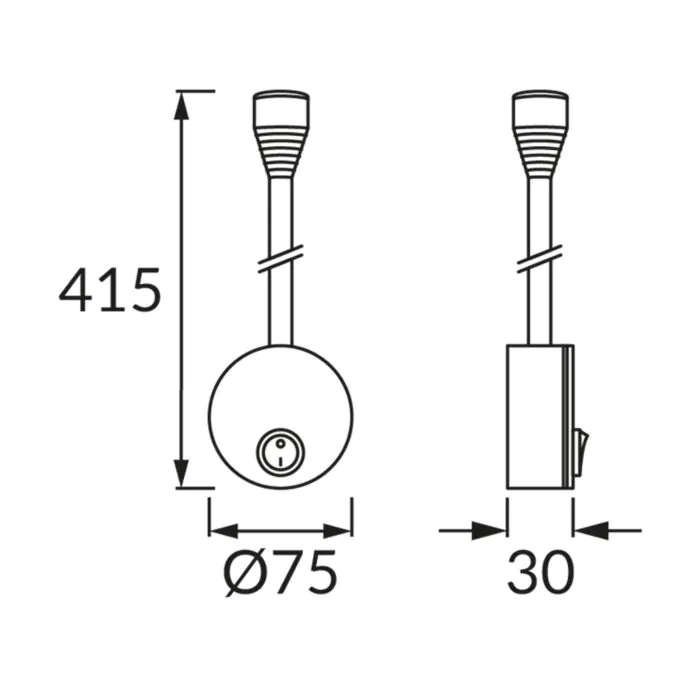 Kinkiet, Lampa ścienna Struhm 03739