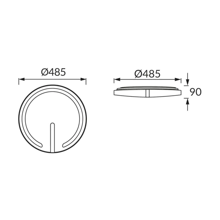 Plafon sufitowy Struhm 04100