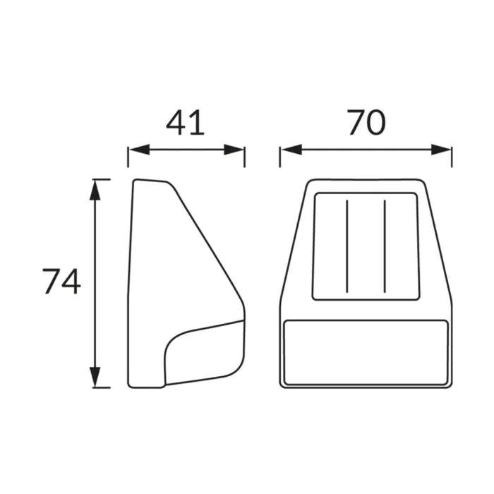 Oprawa elewacyjna, Kinkiet, Oprawa solarna Struhm 04571