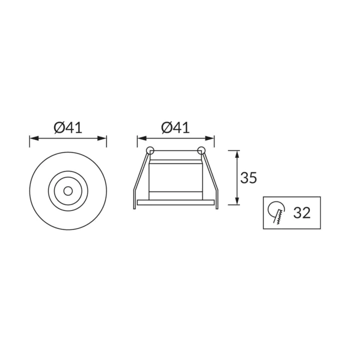 Oprawa downlight, Oprawa wpuszczana Struhm 03165