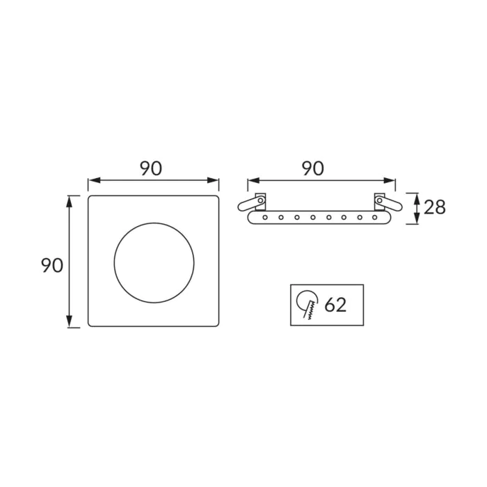 Oprawa downlight, Oprawa wpuszczana Struhm 02919