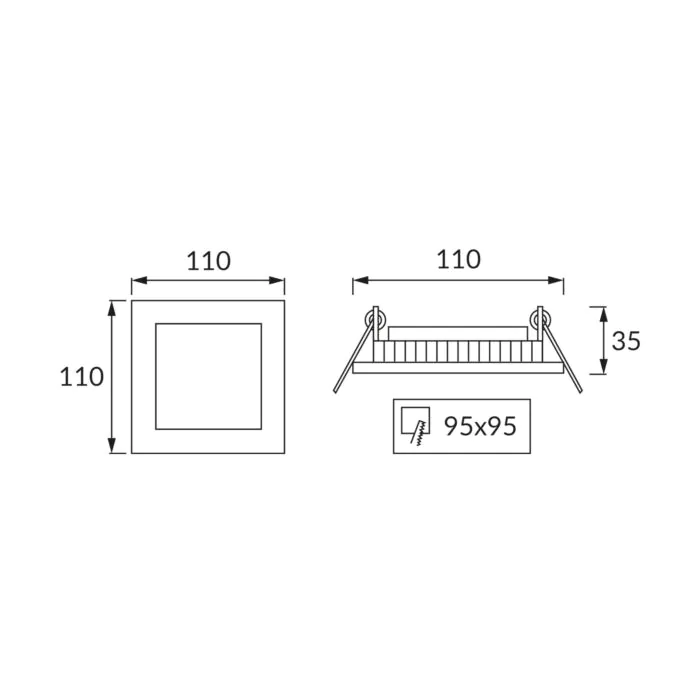 Oprawa downlight, Oprawa wpuszczana Struhm 02119