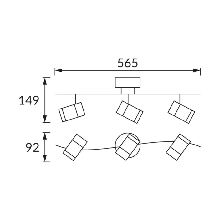Kinkiet, Oprawa sufitowa Struhm 03257