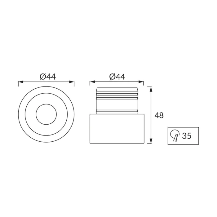 Oprawa downlight, Oprawa wpuszczana Struhm 02933