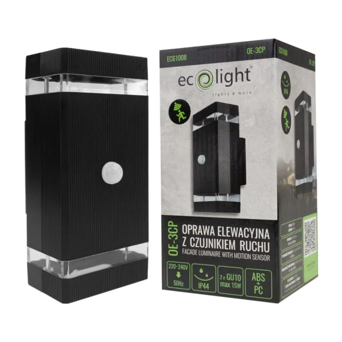 Oprawa elewacyjna, Kinkiet Eco Light EC61008