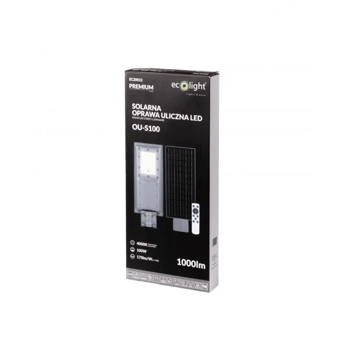 Lampa uliczna solarna Eco Light EC20012
