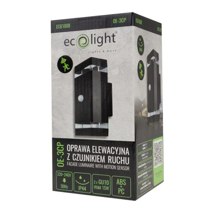 Oprawa elewacyjna, Kinkiet Eco Light EC61008