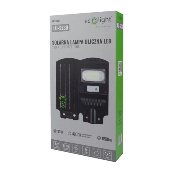 Lampa uliczna solarna, Oprawa solarna Eco Light EC20095