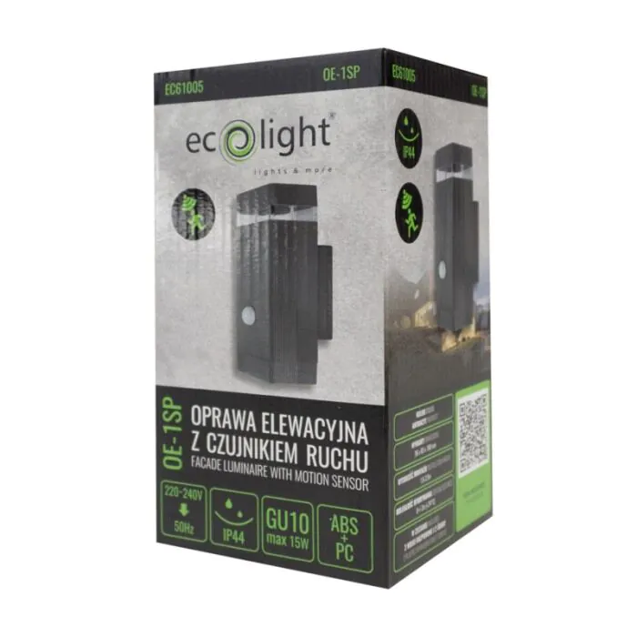 Oprawa elewacyjna, Kinkiet Eco Light EC61005