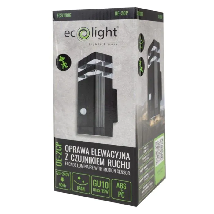 Oprawa elewacyjna, Kinkiet Eco Light EC61006