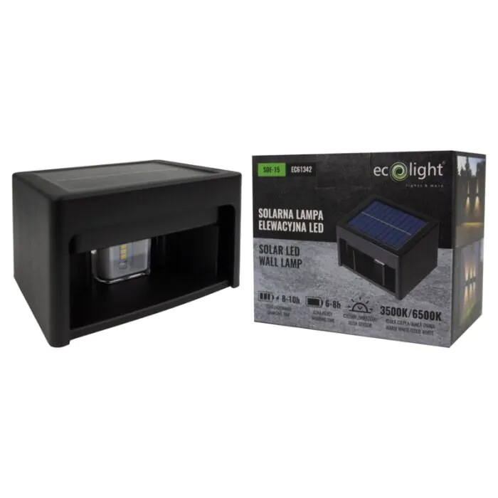 Oprawa elewacyjna, Kinkiet, Oprawa solarna Eco Light EC61342