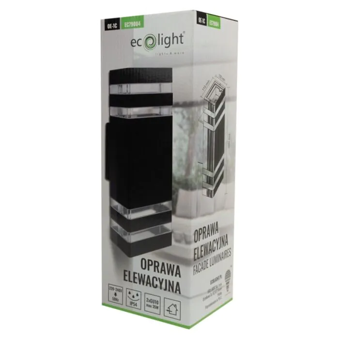 Oprawa elewacyjna, Kinkiet Eco Light EC79004