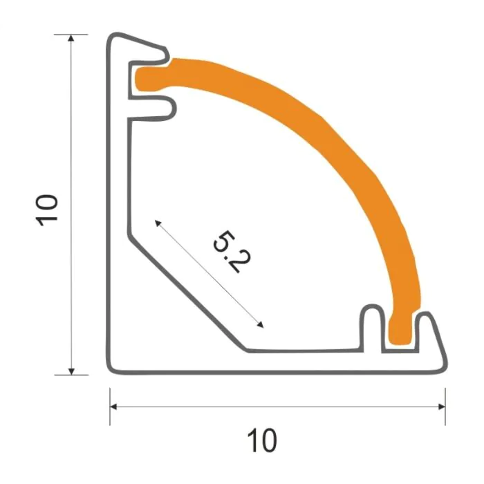 Profil do taśm LED Eco Light EC20869