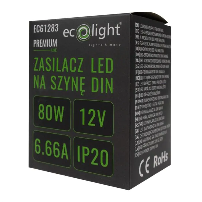Zasilacz LED na szynę Eco Light EC61283