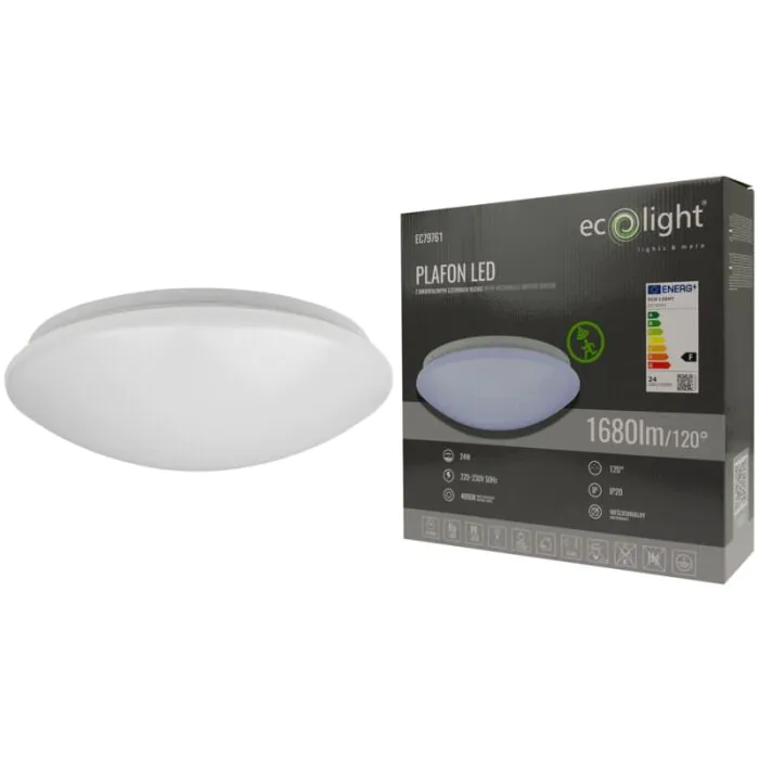 Plafon sufitowy, Plafon z czujnikiem ruchu Eco Light EC79761