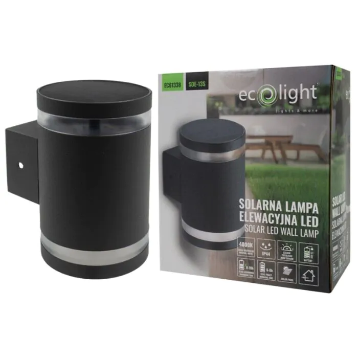 Oprawa elewacyjna, Kinkiet, Oprawa solarna Eco Light EC61338
