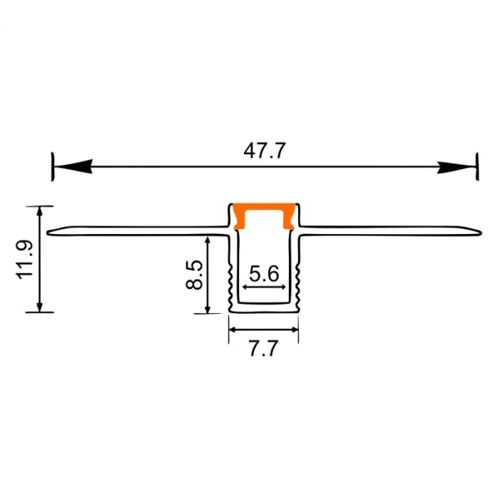 Profil do taśm LED Eco Light EC20884
