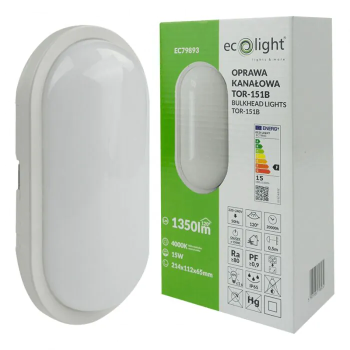 Plafon sufitowy, Plafon ścienny, Oprawa kanałowa, Oprawa elewacyjna Eco Light EC79893