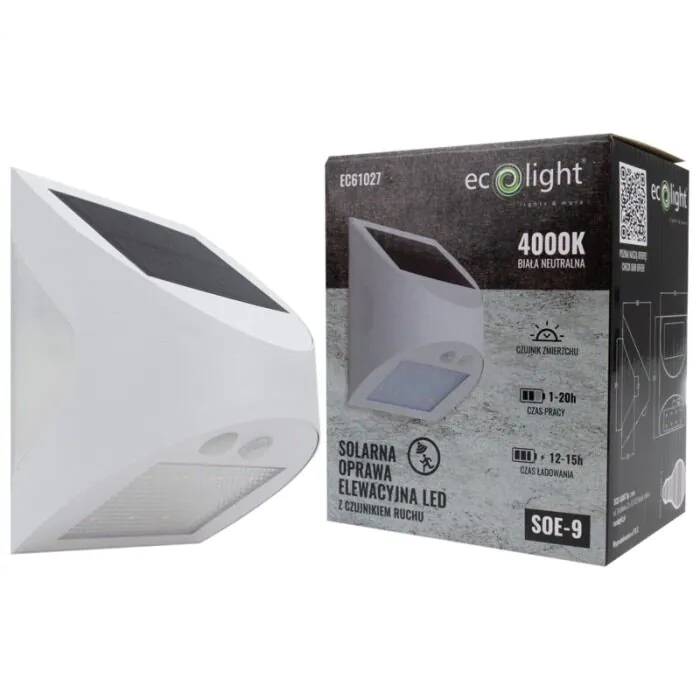 Oprawa elewacyjna, Kinkiet, Oprawa solarna Eco Light EC61027