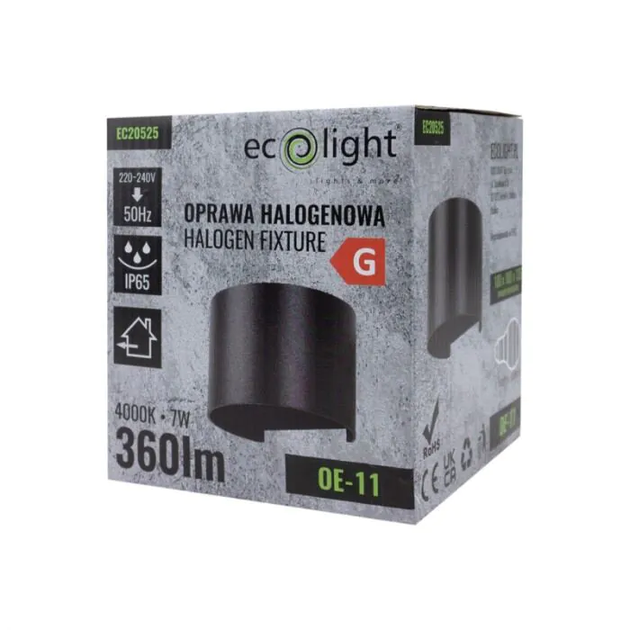 Oprawa elewacyjna, Kinkiet Eco Light EC20525