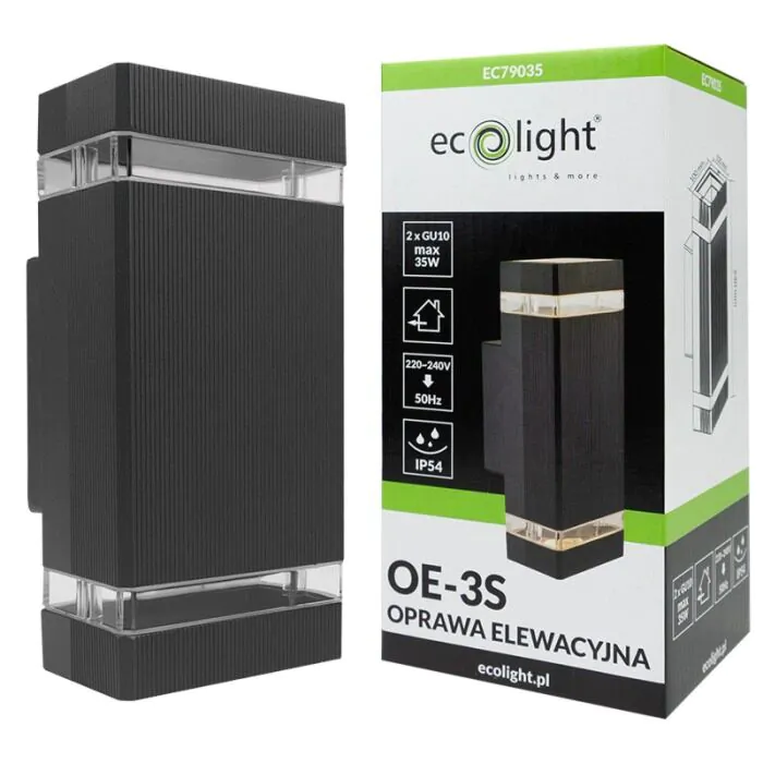 Oprawa elewacyjna, Kinkiet Eco Light EC79035