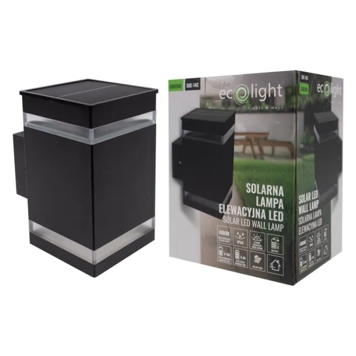 Oprawa elewacyjna, Kinkiet, Oprawa solarna Eco Light EC61341