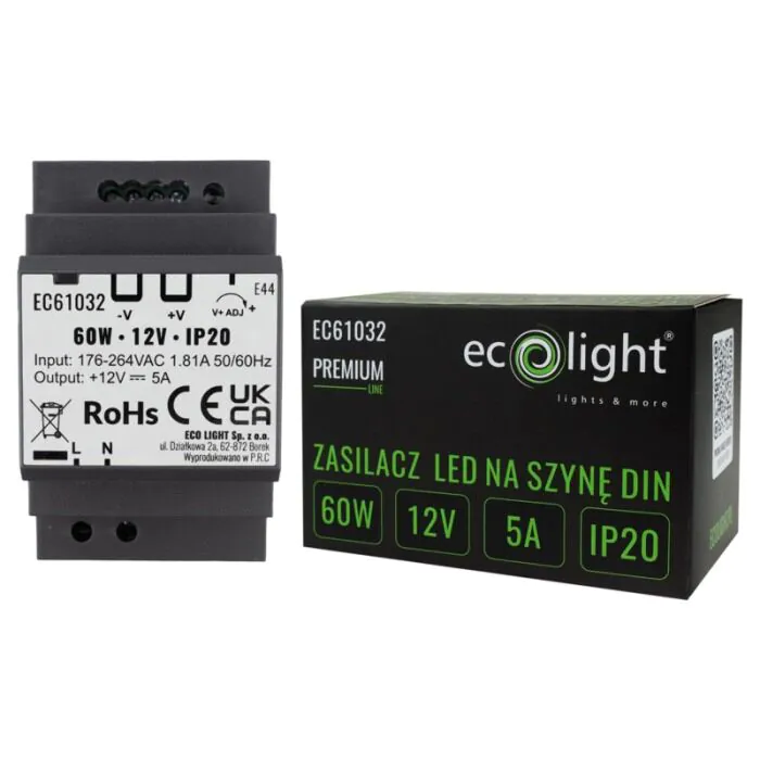 Zasilacz LED na szynę Eco Light EC61032