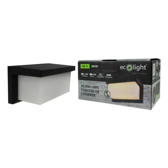 Oprawa elewacyjna, Kinkiet, Oprawa solarna Eco Light EC61337